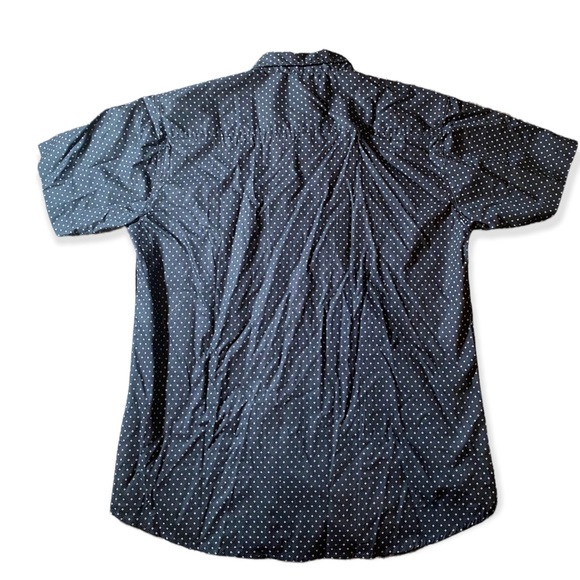 Hawks Bay USA mens button down short sleeve, size 2XL navy blue New NWT. - Picture 7 of 12